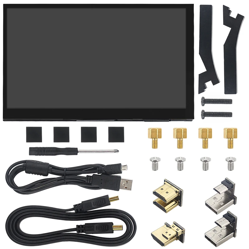 Raspberry Pi 5 7 Inch Touch Screen IPS 1024x600 HD LCD HDMI-compatible Display for RPI 4B 3B+ OPI 5 AIDA64 PC Secondary Screen