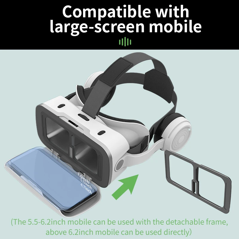 VR Shinecon Virtual Reality 3D Headset Goggles for Smartphones Smartphone Mobile Realidade Headphone Lenses Helmet