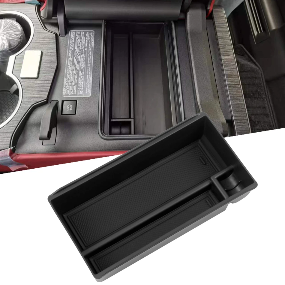 Car Organizer Tray for Toyota Land Cruiser J300 LC300 2022 2023 2024 2025 Interior Center Console Storage Armrest Box Holder