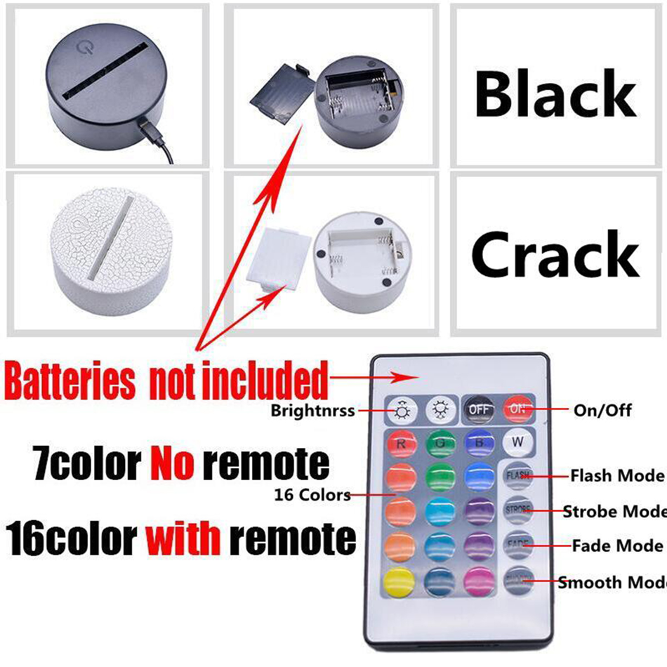 Bitcoin Coin Art Acrylic Led Night Light for Room Decorative Nightlight Touch Sensor 16 Colors Changing 3D Table Night Lamp