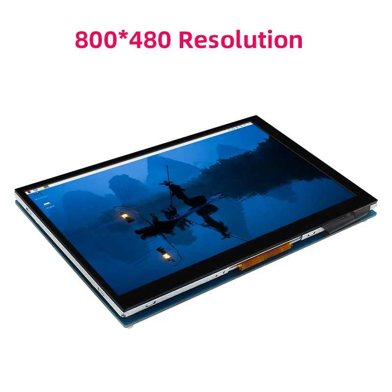 7 Inch DSI Touch Screen for Raspberry Pi 5 4B 3B+ 3B IPS Display 800 480 LCD MIPI CSI Cable With Standard Monitor for RPI 5 Pi5