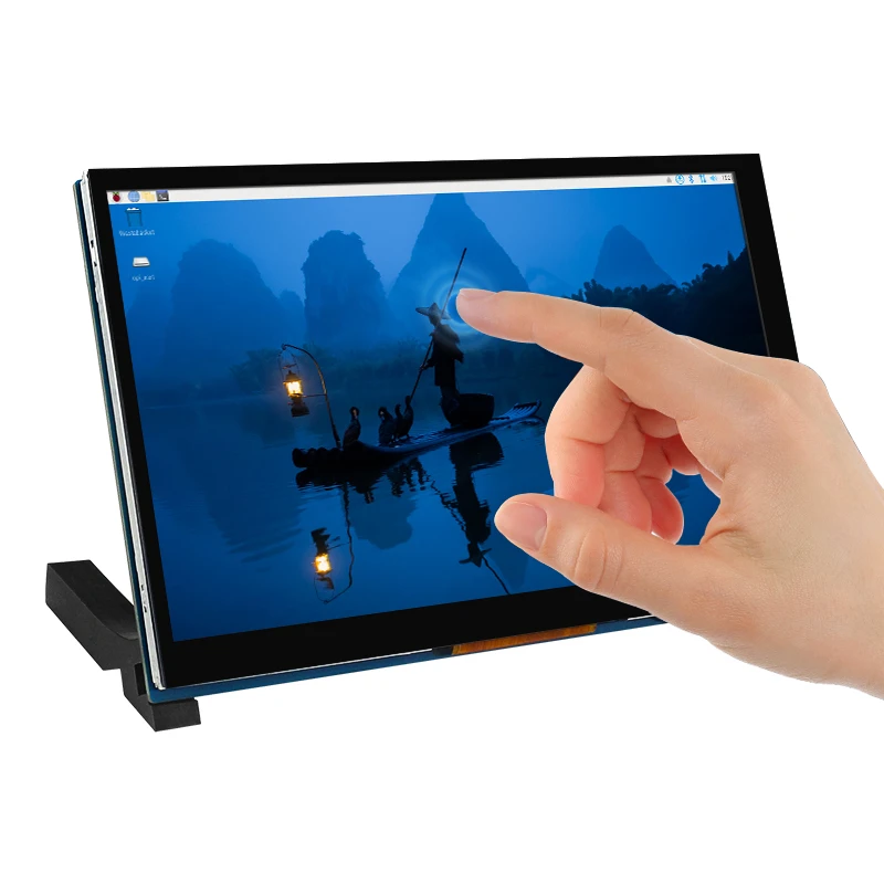 7 Inch DSI Touch Screen for Raspberry Pi 5 4B 3B+ 3B IPS Display 800 480 LCD MIPI CSI Cable With Standard Monitor for RPI 5 Pi5