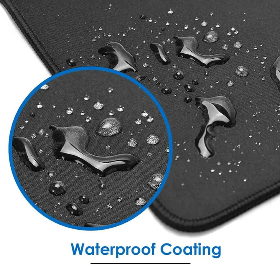 Large Bitcoin Gaming Mouse Pad with Stitched Edges and Anti-Slip Rubber Base. This extra-large, durable computer desk mat provides a smooth surface for precision gaming and work.
