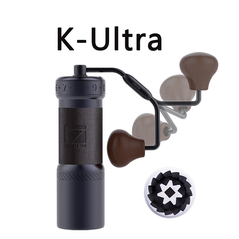 1zpresso Kultra Manual Coffee Grinder, Portable Coffee Mill, Adjustable 304 Stainless Steel Burr, Special 7-Core Burr