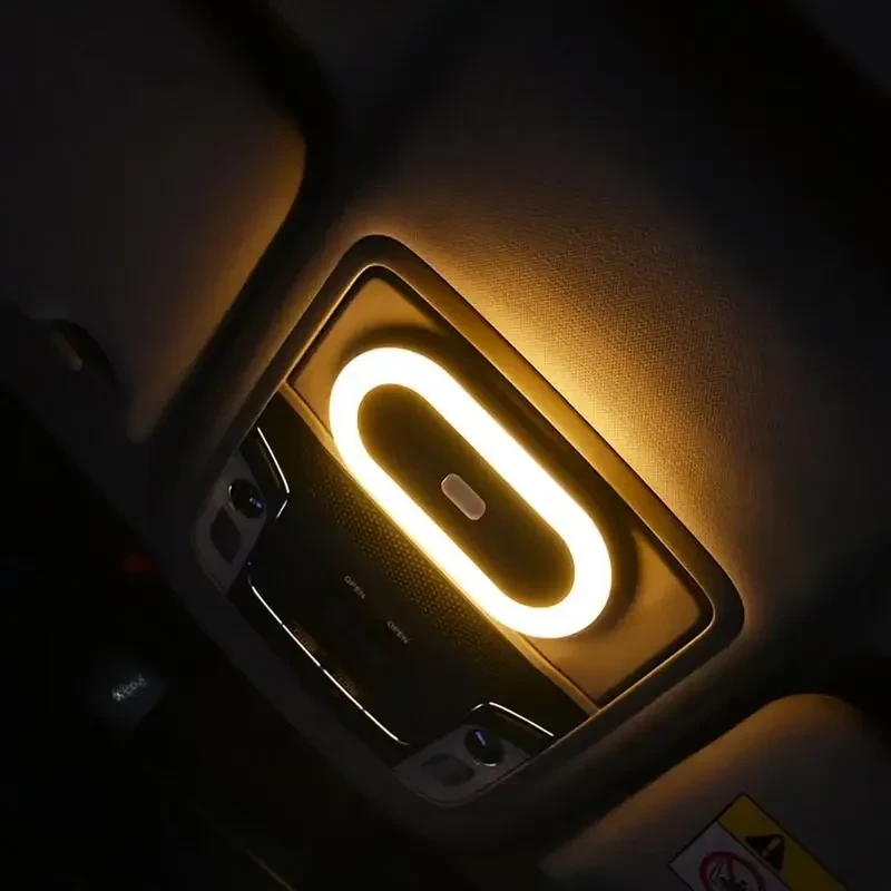 Universal Rechargeable LED Reading Light for Car Interiors, Ambient Ceiling Lighting