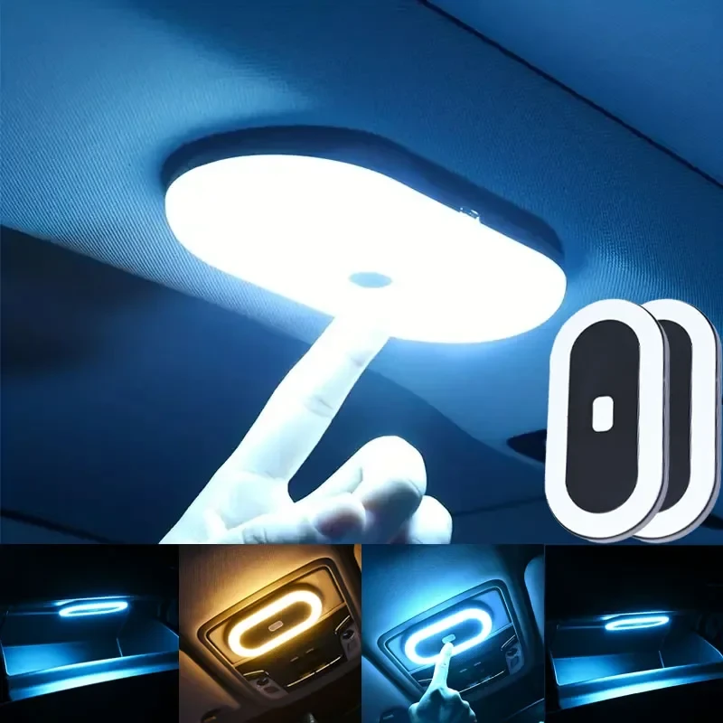 Universal Rechargeable LED Reading Light for Car Interiors, Ambient Ceiling Lighting