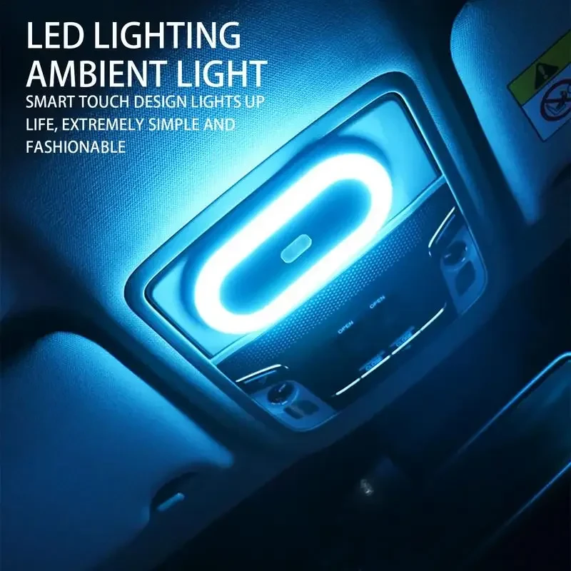 Universal Rechargeable LED Reading Light for Car Interiors, Ambient Ceiling Lighting
