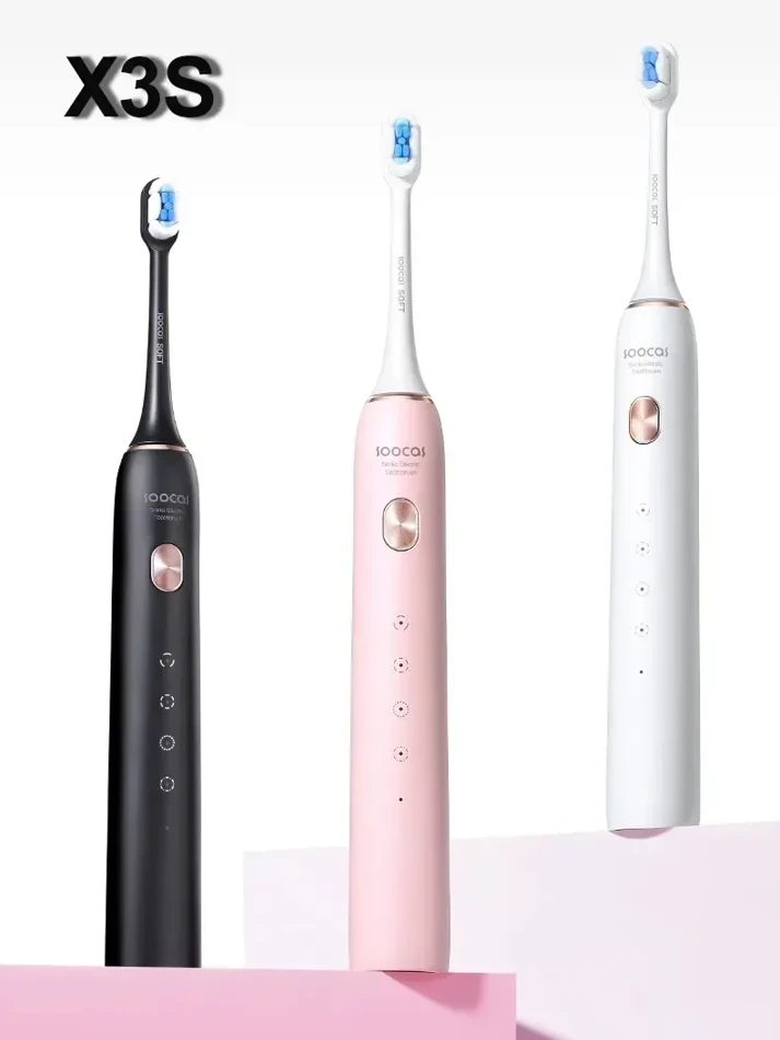 Soocas X3S Sonic Electric Toothbrush IPX8 Waterproof 180 Days Battery Life Ultrasonic Soft Cloud Brush Heads