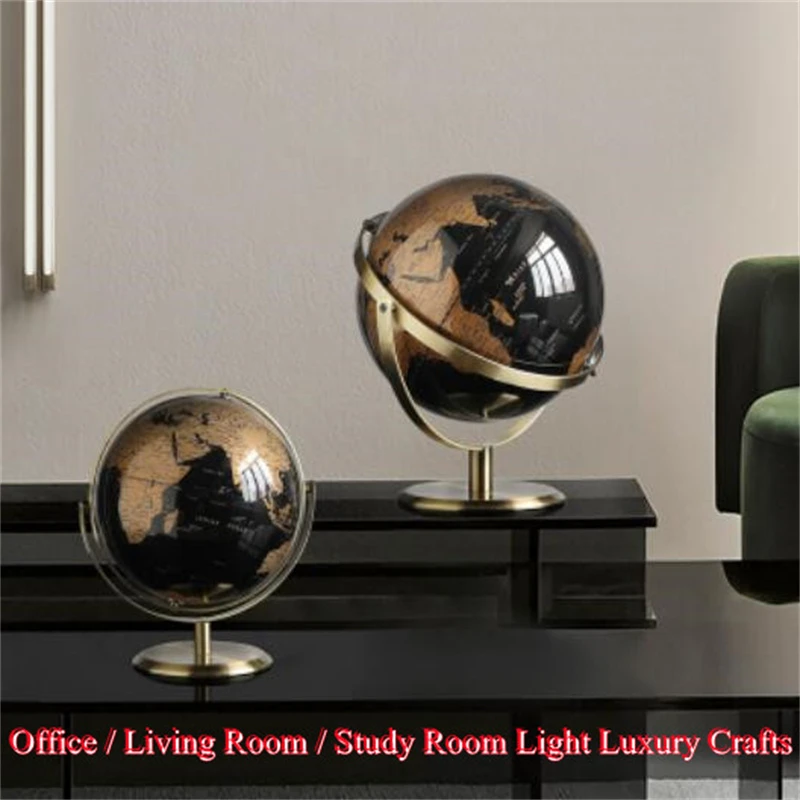 NovaWorld Globe 20cm Desktop Geography Globe Metal ABS Dual Axis 720 Degree Rotation