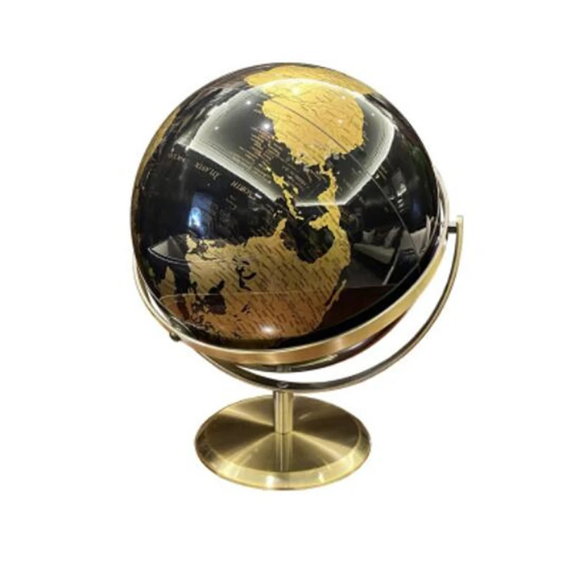 NovaWorld Globe 20cm Desktop Geography Globe Metal ABS Dual Axis 720 Degree Rotation
