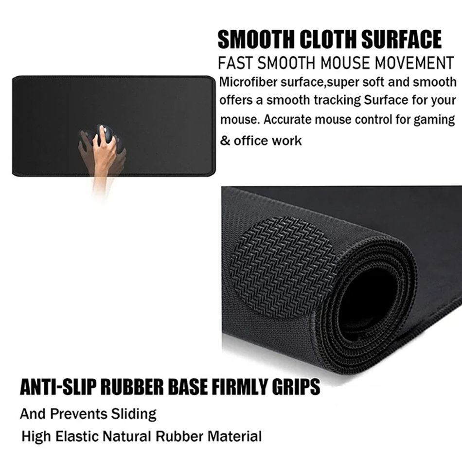Large Crypto Bear with Bitcoin Gaming Mouse Pad XXL Anti-Slip Rubber Table Pads Rubber HD Gaming Keyboard Mousepad Long Desk Mat