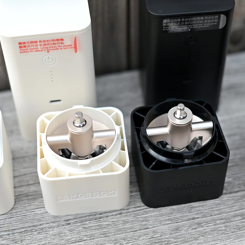 FEMOBOOK A2 USB electric coffee grinder portable rechargeable 7-core burr magnetic attraction 4000mAh battery