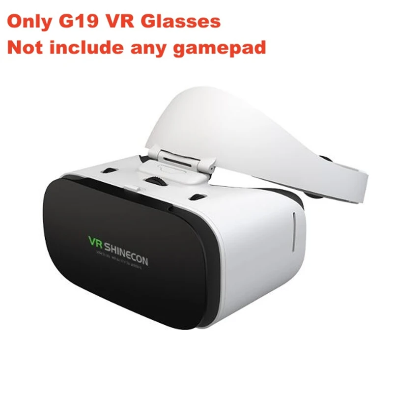 Virtual Reality VR Glasses IMAX 3D Goggles Cardboard VR Helmet, 4.7-6.5 Inch iOS Android Phone, Game Joystick
