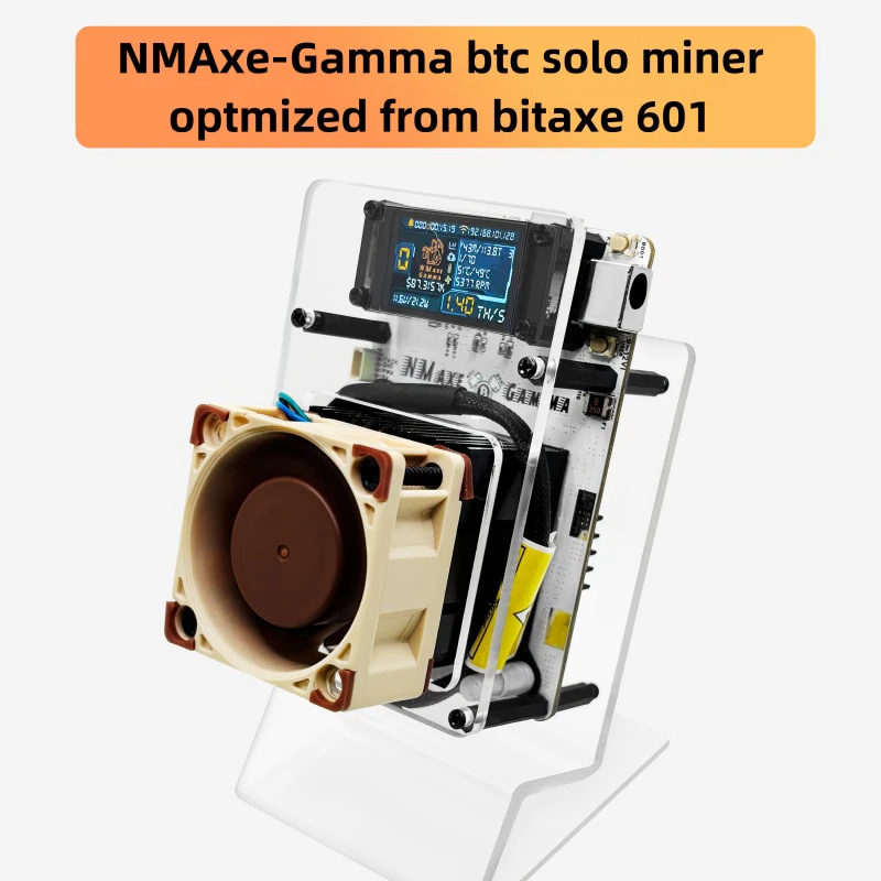 NMAxe Gamma 601 Bitcoin Lottery Miner, 1.2THs ASIC, Open-Source Home System