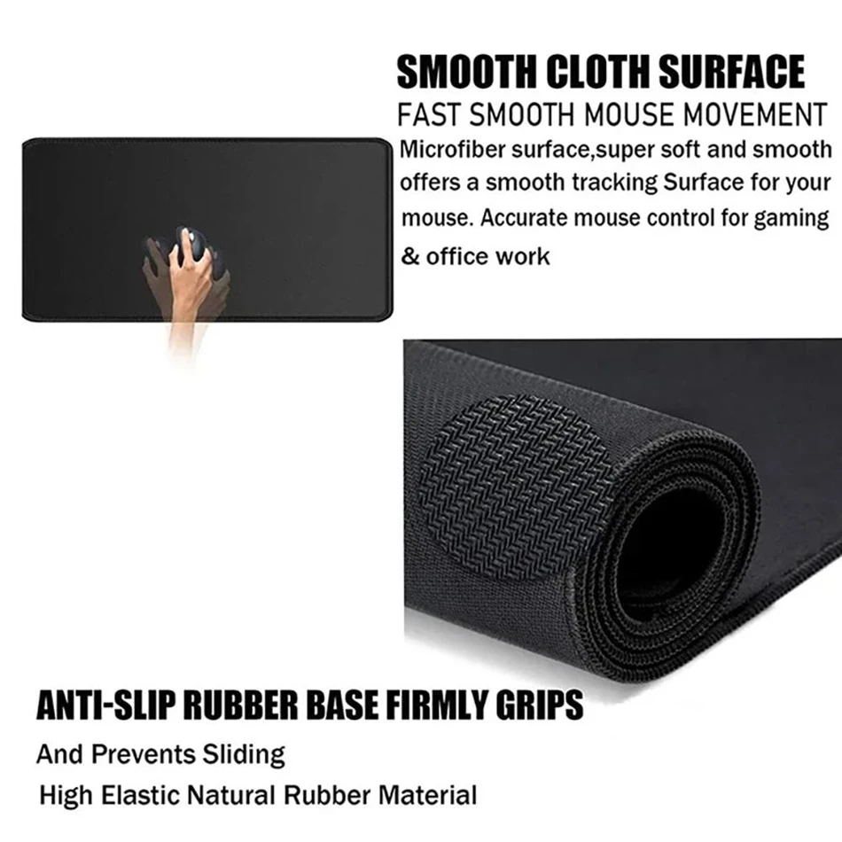 Crypto Bitcoin Mouse Pad XXL Large Desktop Keyboard Table Pad Game Rubber Anti-slip Desk Mat Computer Accessories Long Mousepad