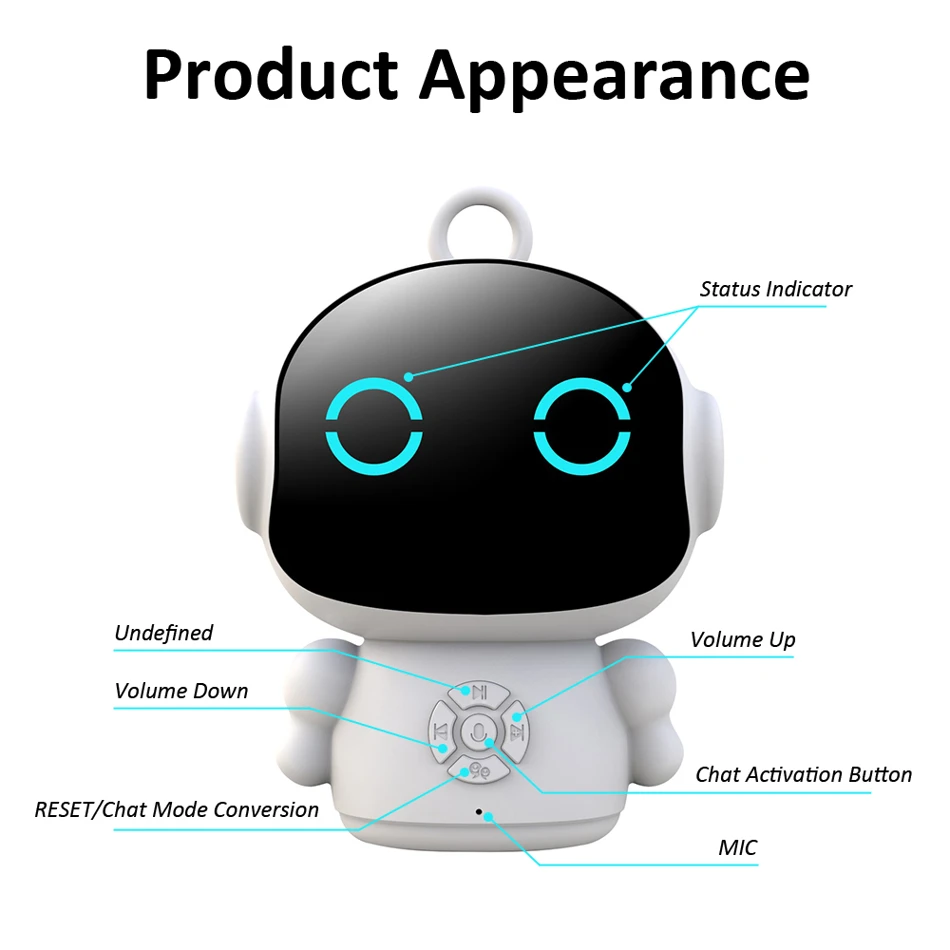 Smart AI Robot WiFi Early Education Toys Speech Recognition Voice Interactive Educational Learning Machine