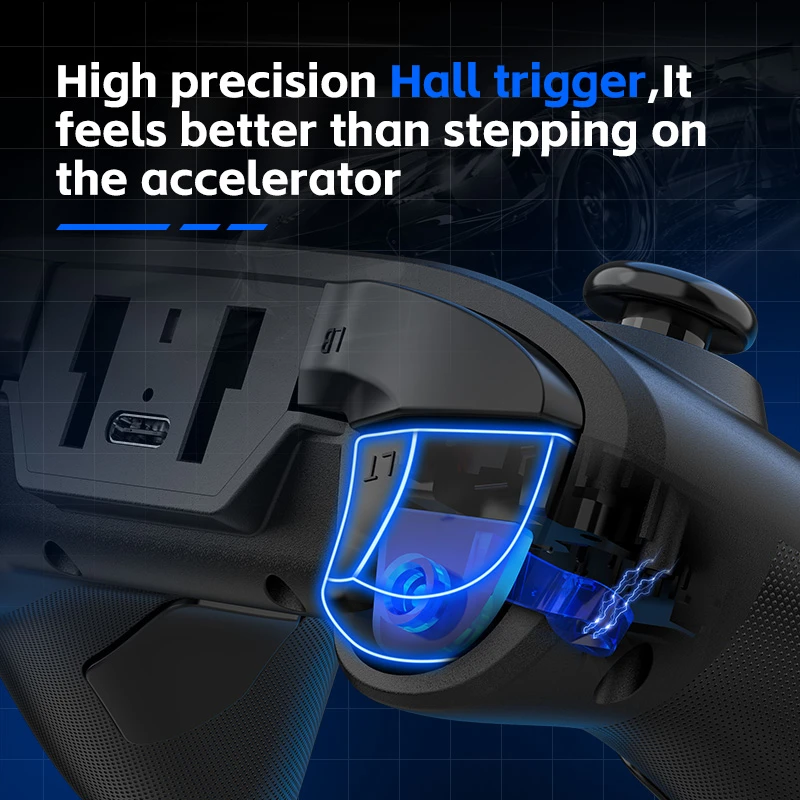 G6 Wireless Mobile Game Controller with Hall Effect Joysticks and Triggers for Switch, PC, Android, and iOS