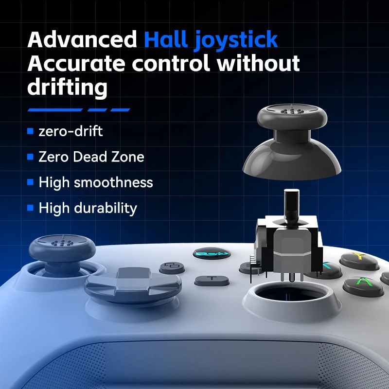 G6 Wireless Mobile Game Controller with Hall Effect Joysticks and Triggers for Switch, PC, Android, and iOS