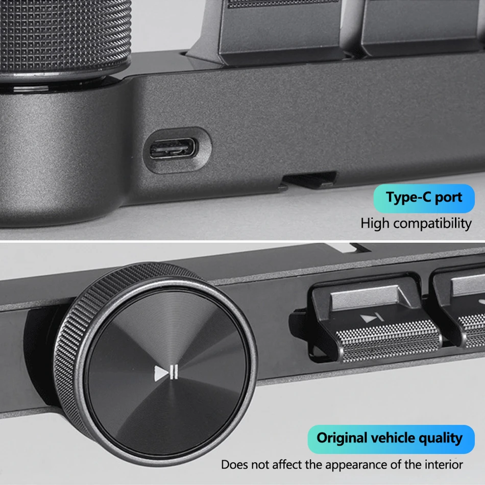 Car Steering Wheel Controller Wireless Control Button LED Intelligent Control Volume Navigation Player With Ambient Light