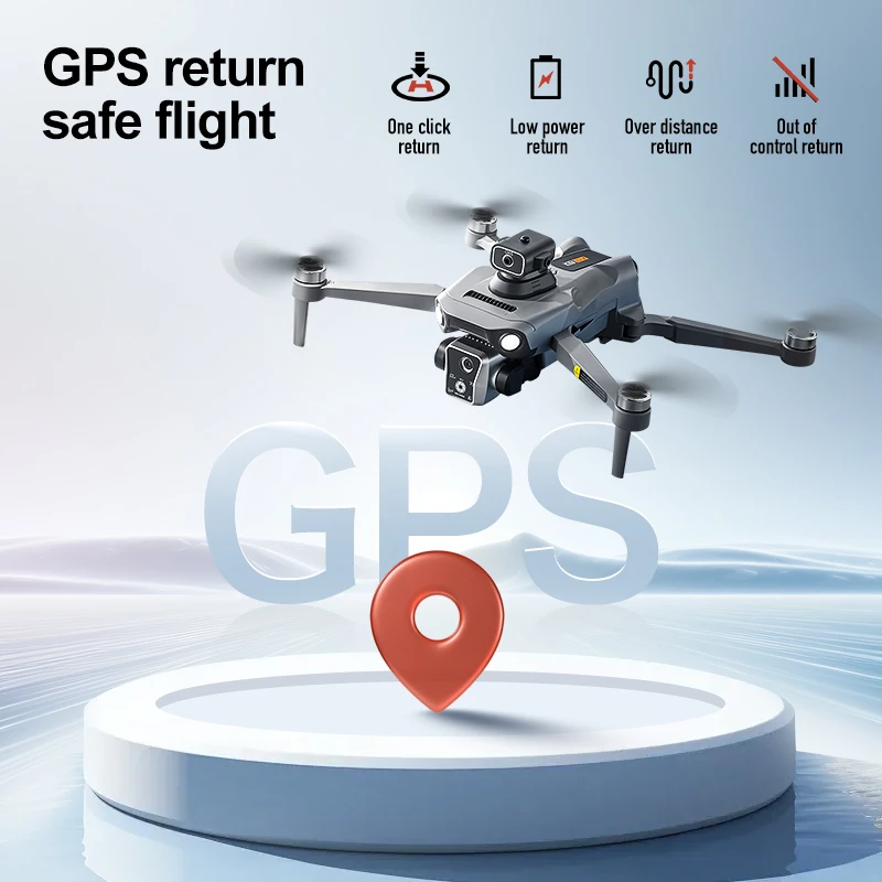 K19 MAX GPS Professional Drone with FPV Camera, 5G Transmission, and Obstacle Avoidance for Fishing Air Drop including Automatic Turnaround Function for 2025.