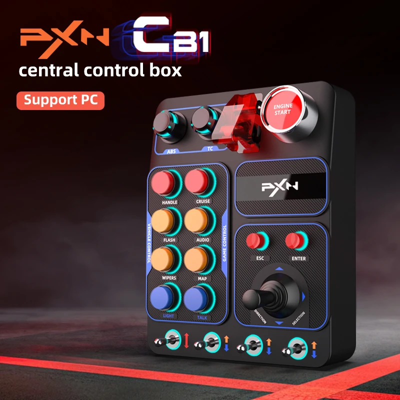 Programmable Central Control Box for PC with 30 Custom Buttons and RGB Backlighting PXN-CB1