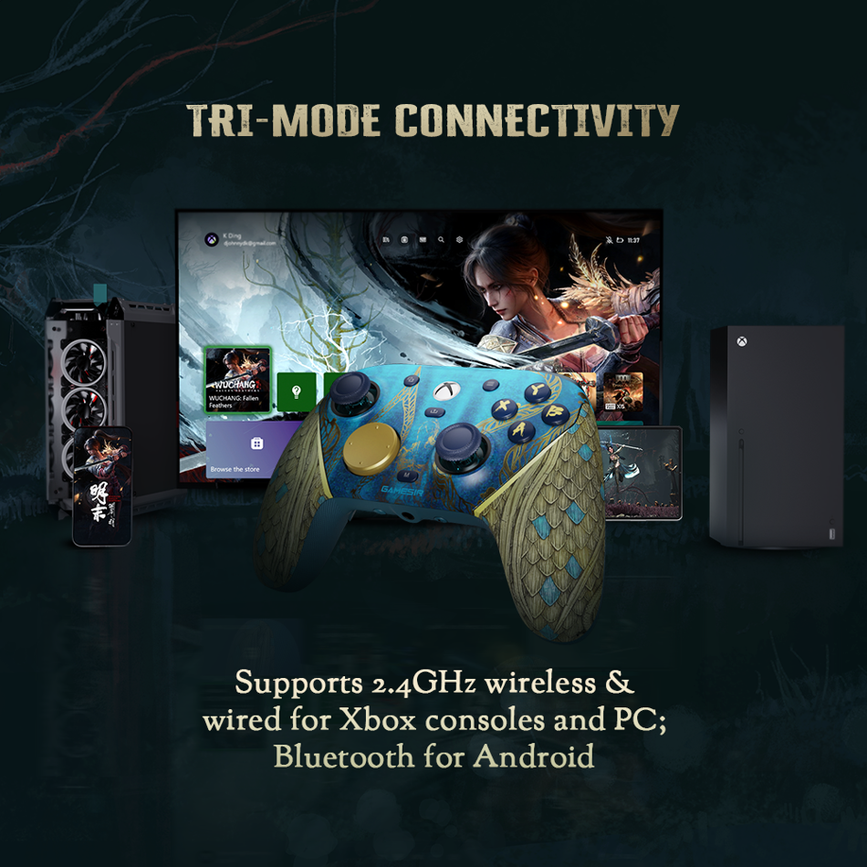 GameSir G7 Pro Wuchang Fallen Feathers Edition, Wireless Xbox Controller for Xbox Series X S, Xbox One, PC, Android