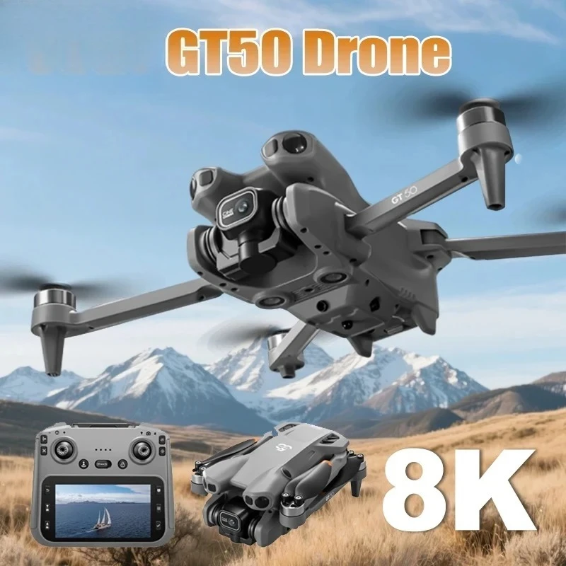 Original GT50 Drone GPS Professional 8K HD Camera 5G Brushless Motor Aerial Photography Optical Flow with screen RC Quadcopter