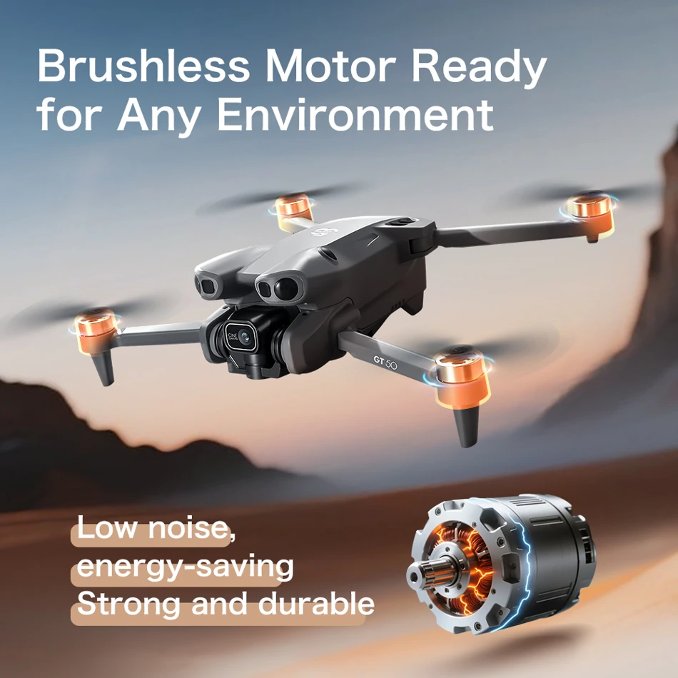Original GT50 Drone GPS Professional 8K HD Camera 5G Brushless Motor Aerial Photography Optical Flow with screen RC Quadcopter