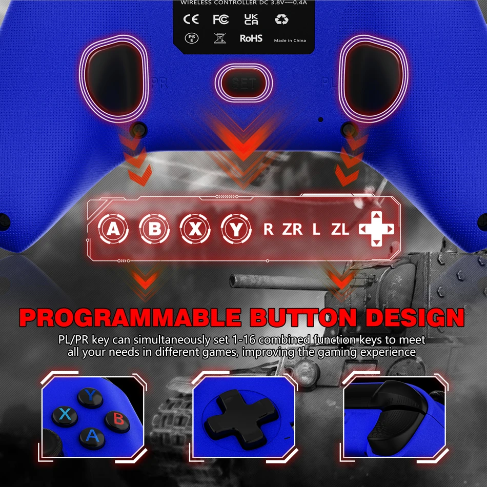 2.4G Wireless Controller for Xbox Series X, S, One, and PC featuring 6-axis gyro, turbo function, and ergonomic joystick design for seamless gaming.
