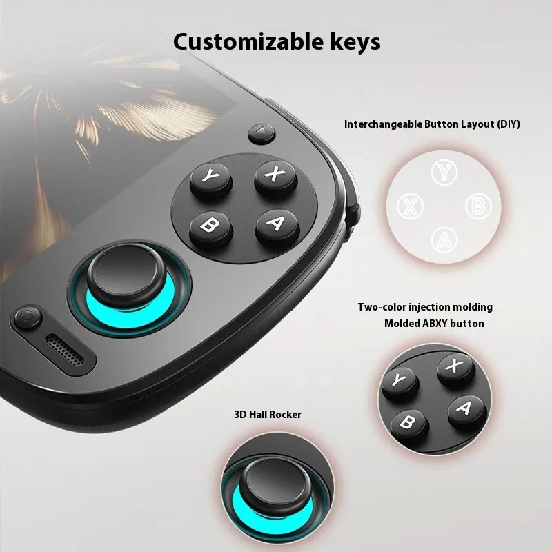 Retroid Pocket 5 Handheld Game Console 5.5 inch AMOLED Screen Android 13 Joystick RGB Lighting Active Cooling Video Games