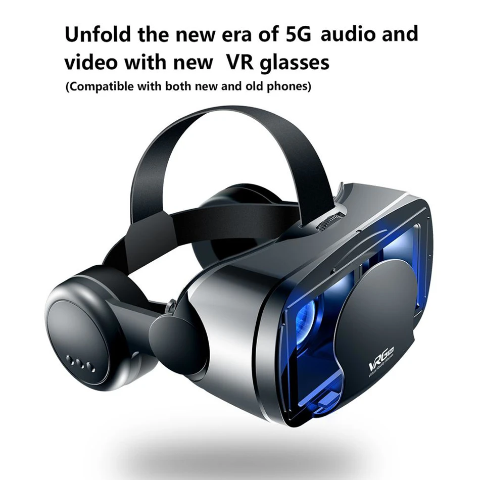 VRG Pro 3D Virtual Reality Headset for Smartphones VR Glasses Adjustable Lenses