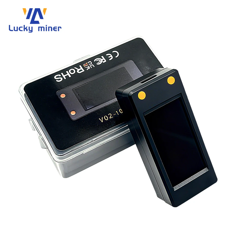 LuckyMiner LV02 250KHS Crypto Miner, Bitcoin ASIC Miner, 250 KH/s, 1.2W, Silent, Home, Energy Saving, Mini Mining Machine
