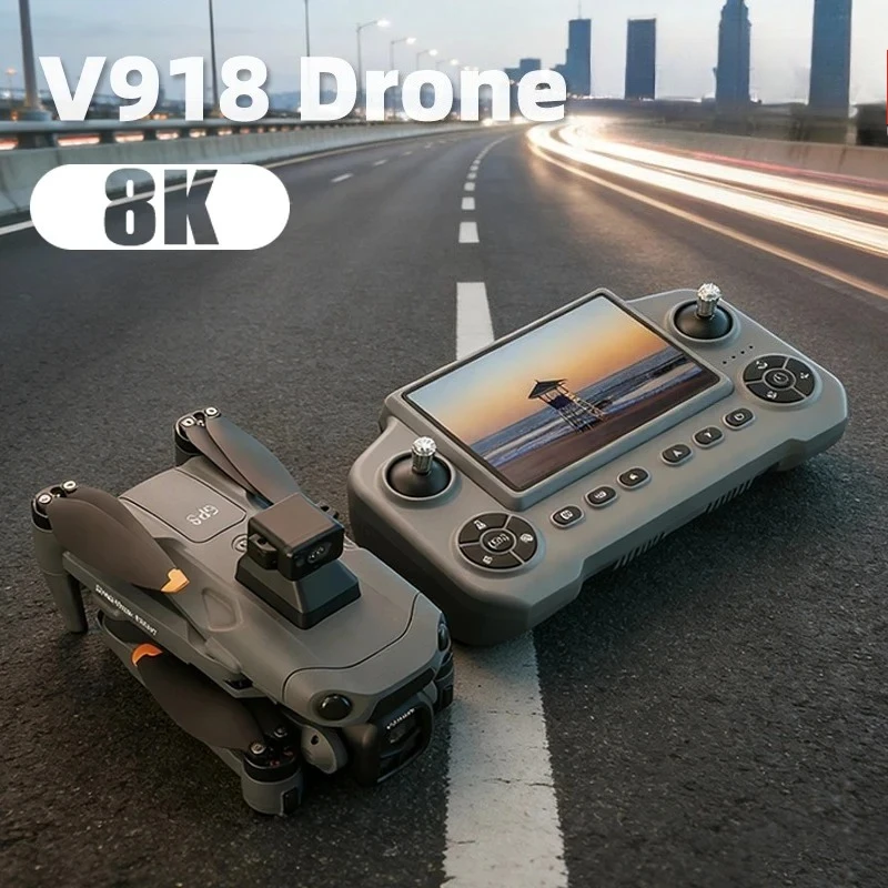 Xiaomi V918 3S GPS Drone with 8K Professional Aerial Camera, Brushless Motor, Laser Obstacle Avoidance, Large Remote Screen, and Folding Design. Original 2026 Edition.