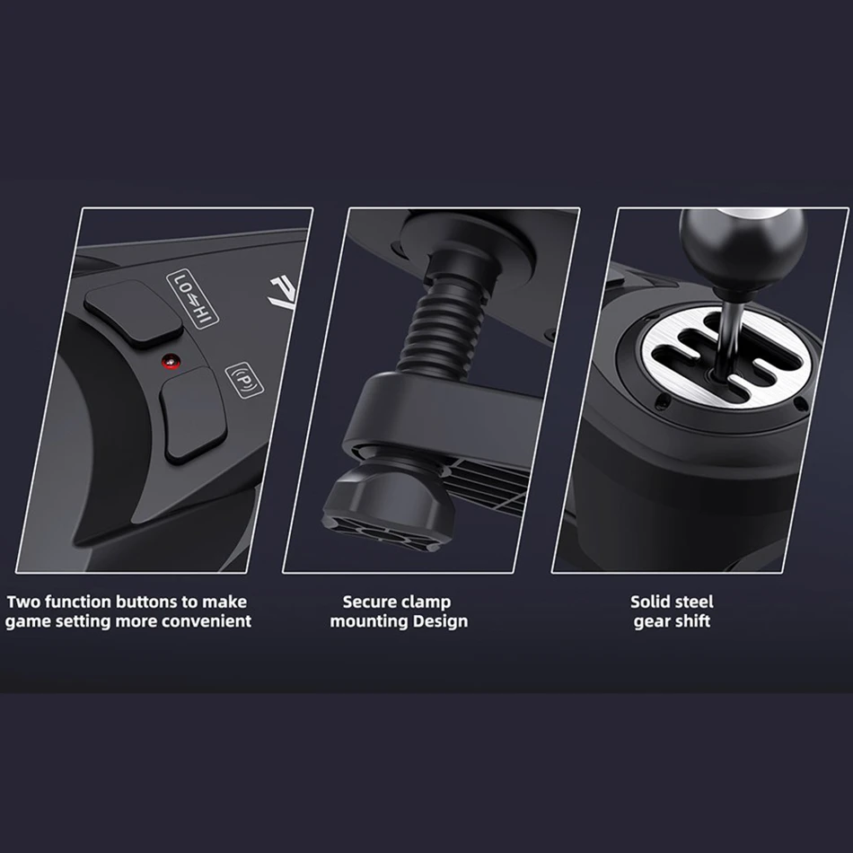 PXN-A7 Manual Gear Shifter for PXN Racing Wheels featuring 61 gear manual shifting, providing an authentic driving experience and full compatibility with PXN racing setups.