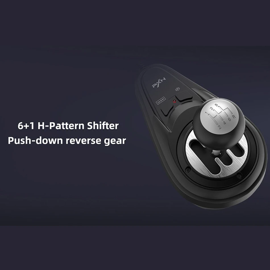 PXN-A7 Manual Gear Shifter for PXN Racing Wheels featuring 61 gear manual shifting, providing an authentic driving experience and full compatibility with PXN racing setups.