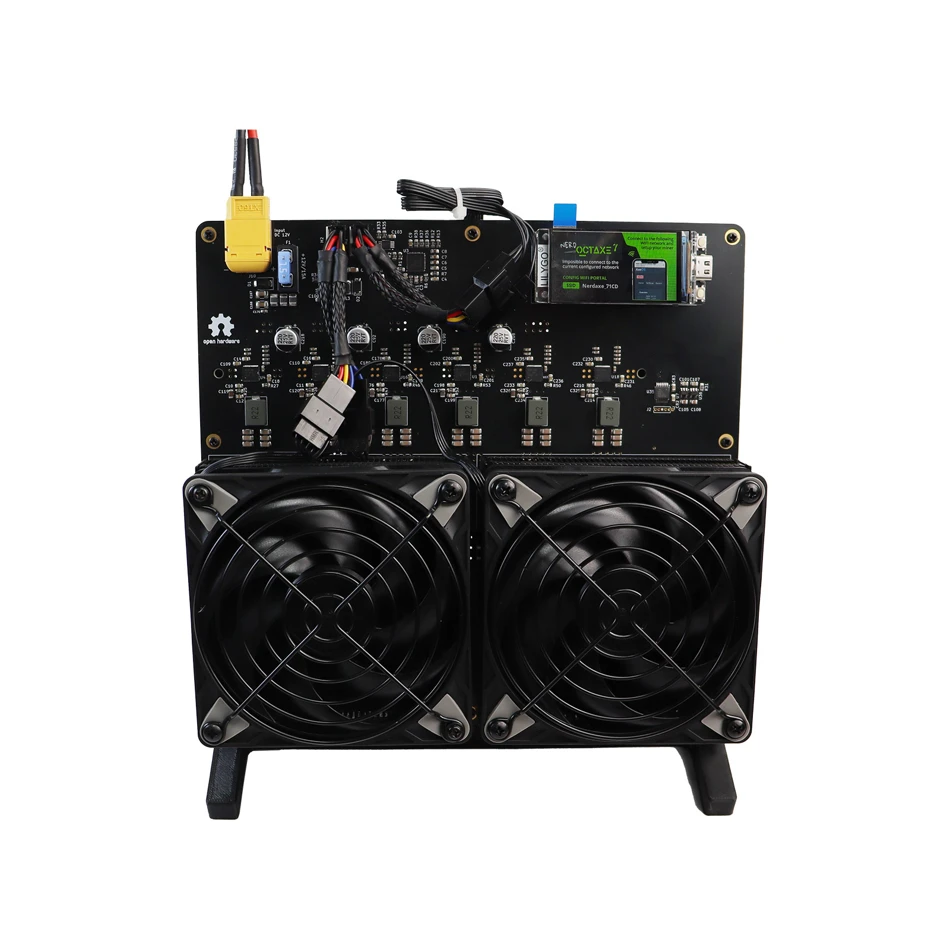 NerdOCTAXE Bitcoin Miner Hash Rate 9.6THs Includes Power Adapter and Plug