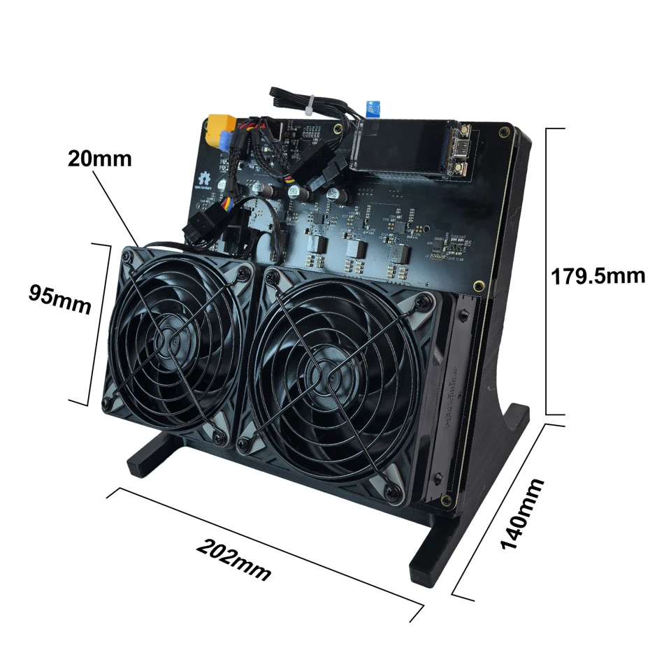 NerdOCTAXE Bitcoin Miner Hash Rate 9.6THs Includes Power Adapter and Plug