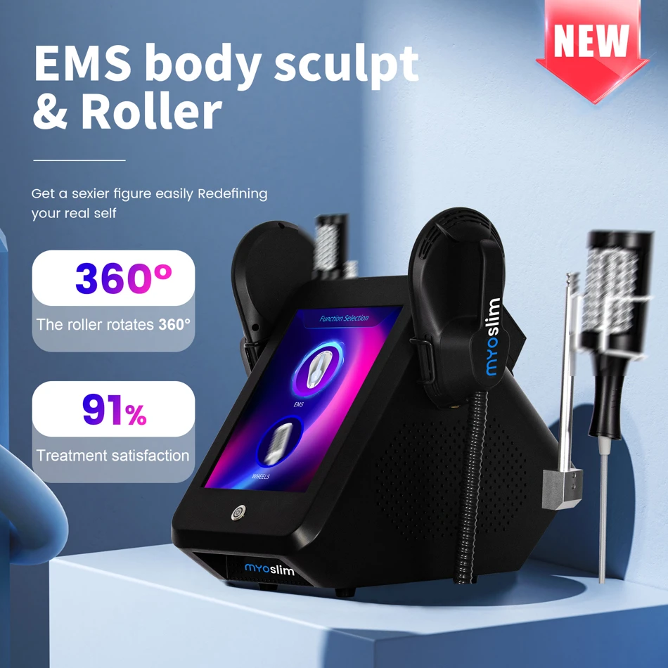 EMS+ Inner Ball Roller Body Slimming Machine 200Hz 6500W High Power Muscle Building Weight Loss Beauty Equipment