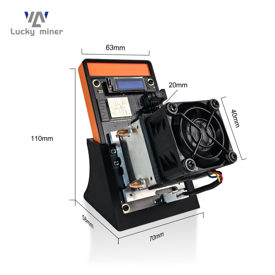 LuckyMiner Gamma 602 Bitcoin Miner ASIC Crypto Machine 1.8 TH/s SHA256 30W Silent Home Mining Unit