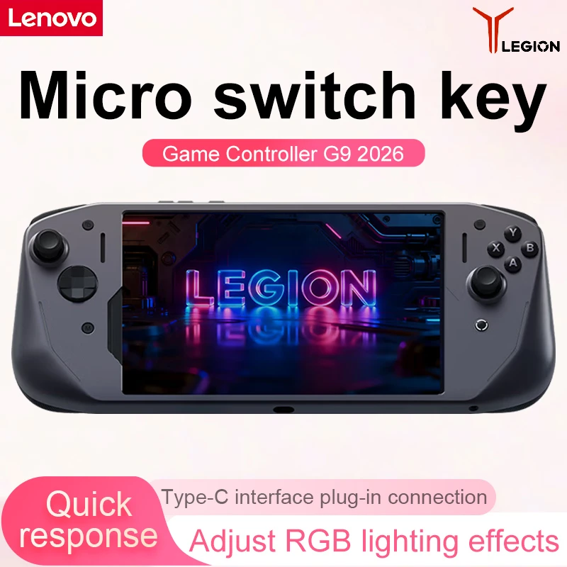 Lenovo Legion G9 Wireless Controller New Model Gaming Controller Equipped with High-Precision Type-C Direct Connection 200K Hall Joystick Suitable for Y700 Fifth Generation Type-C Low-Latency Direct Connection