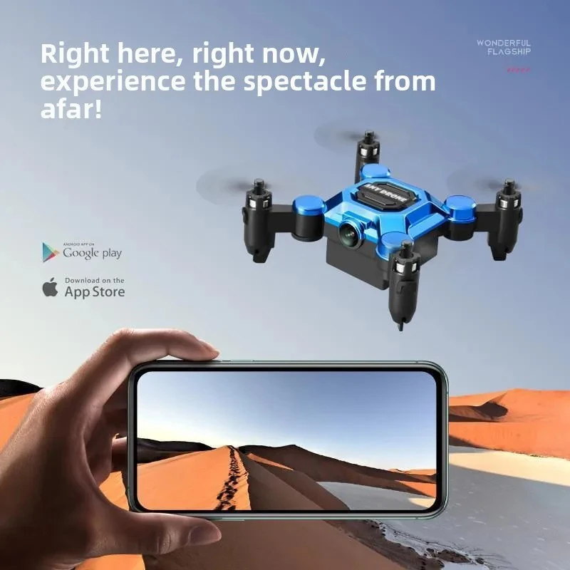 Mini Folding Mosquito Drone with Aerial Camera, Remote Control Helicopter Toy for Students Kids