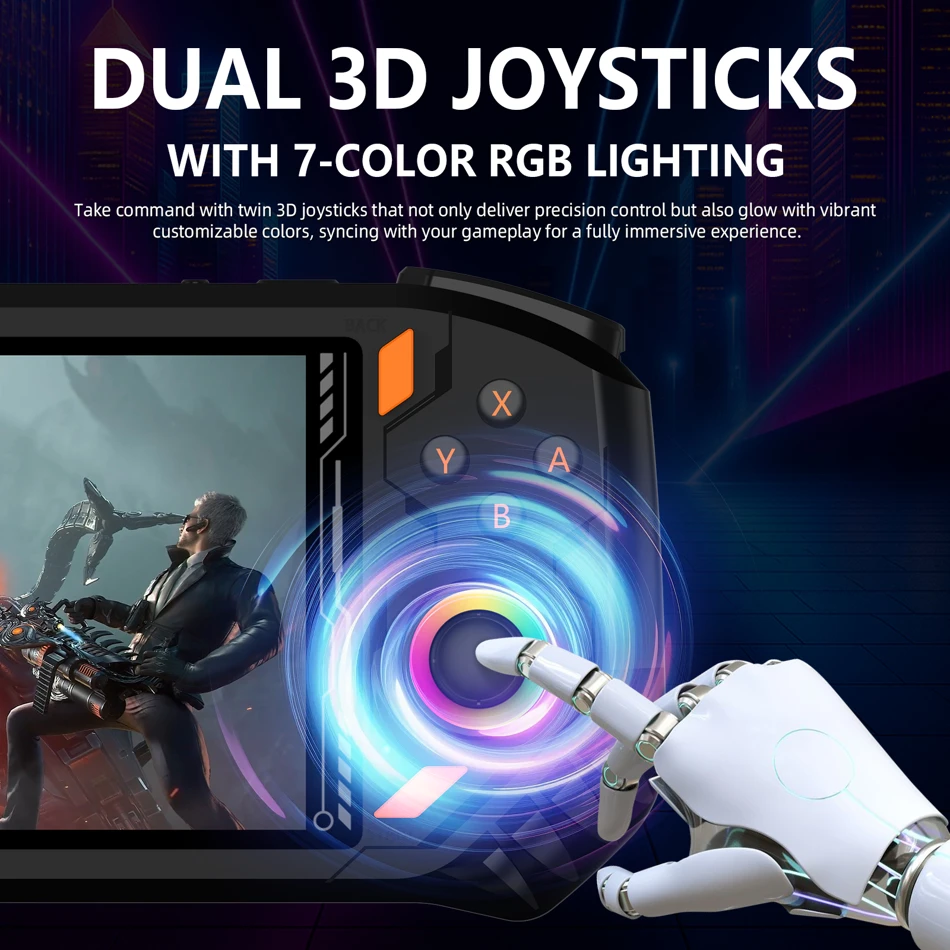 Handheld Game Console AISLPC RG52 Mini Retro Pocket Player with Dual System, 5.5 Inch IPS Screen, 2.4G and 5G WiFi