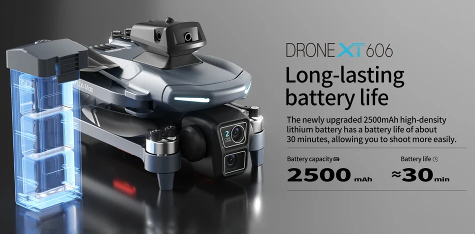 Brand+ XT606 MAX Drone 4K 8K Professional HD Camera FPV with Screen 360° Obstacle Avoidance Brushless Motor Quadcopter Toy Gift