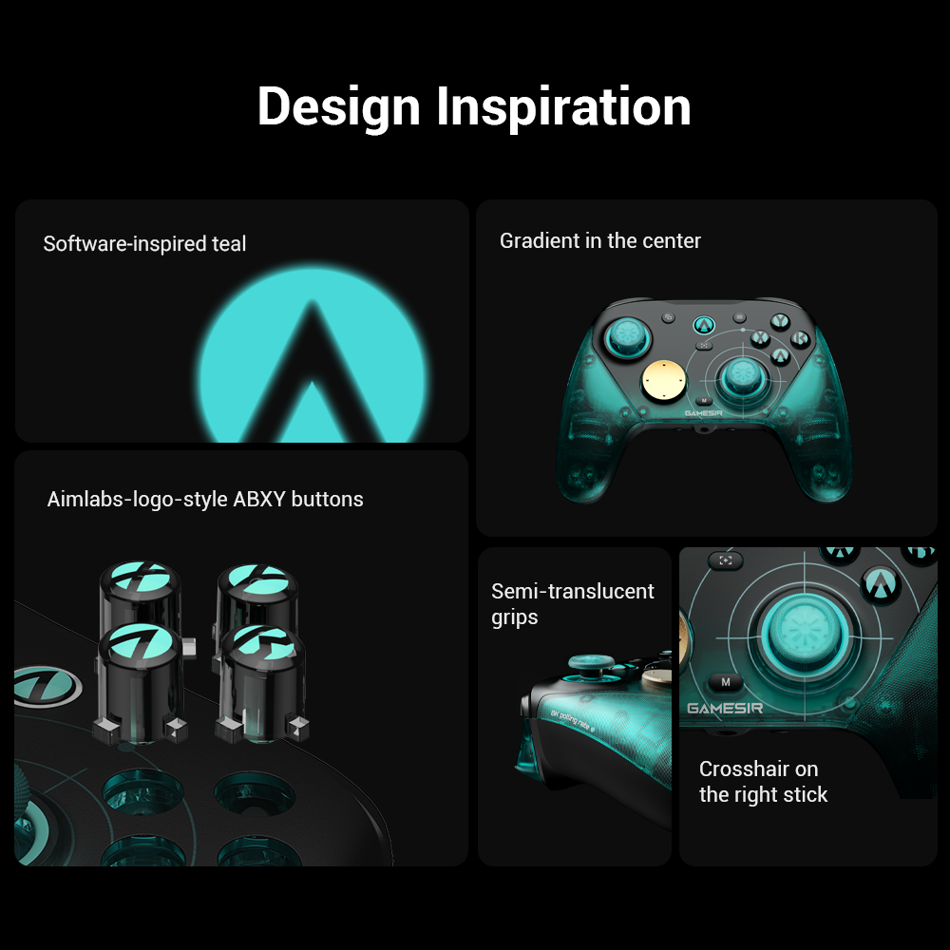 GameSir G7 Pro Aimlabs Edition Wireless Controller 8000Hz Polling Rate TMR Gen-2 Joystick Hall Effect Trigger Switch