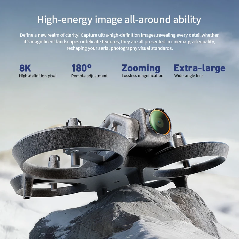 Xiaomi A30 Foldable GPS Drone with 4K/8K HD Camera. This high-performance RC quadcopter features full wrap protection and a sleek racing design, perfect for outdoor aerial