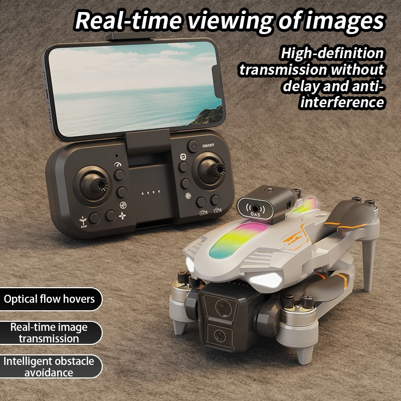 B11 Pro WiFi FPV Drone Quadcopter Dual 4K1080P Camera Wide-Angle HD Altitude Hold Foldable RC Helicopter Toy