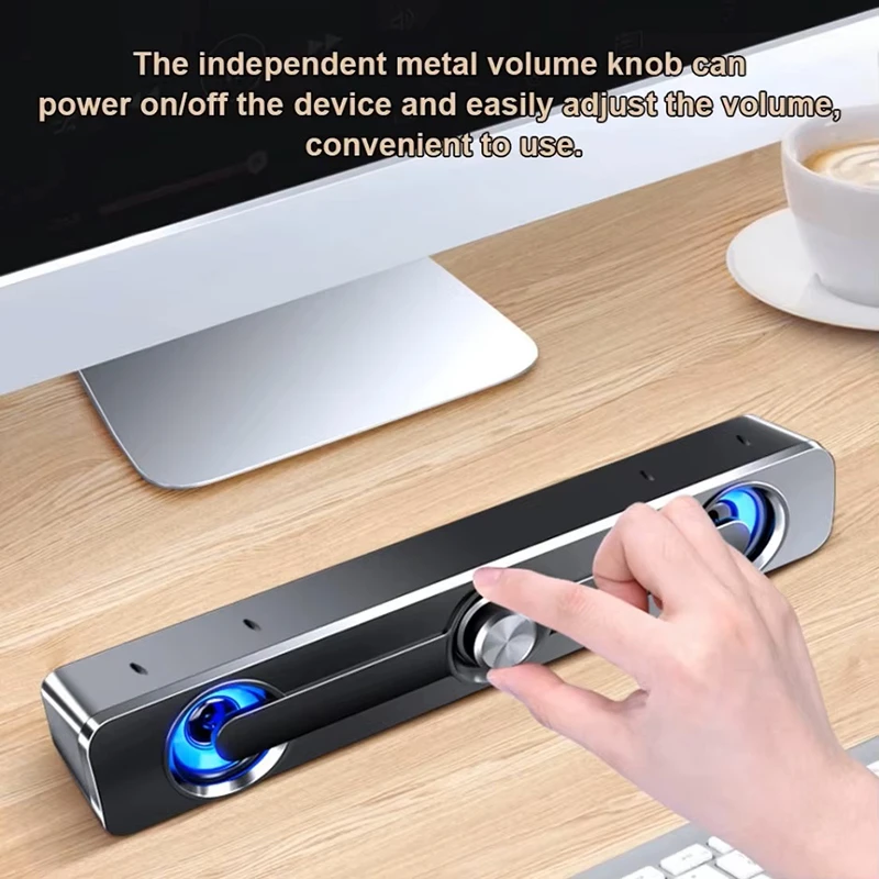 Caixa De Som Wired USB Subwoofer Soundbar For Computer PC Laptop Desktop Audio Music Sound Box Bar Woofer Speaker System