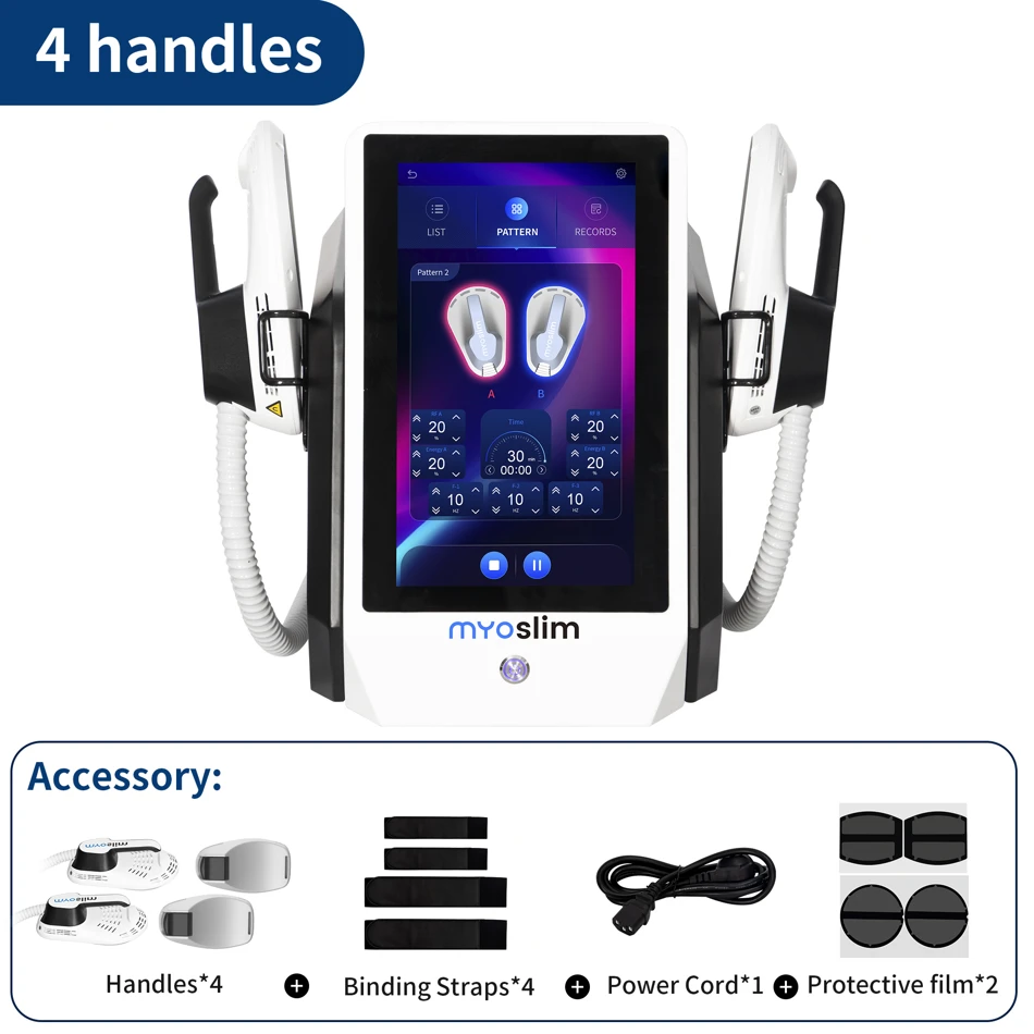 EMSzero 6500W 15Tesla Professional Body Sculpting Machine for Fat Removal and Muscle Building. This electric muscle stimulation system provides effective contouring and slimming.