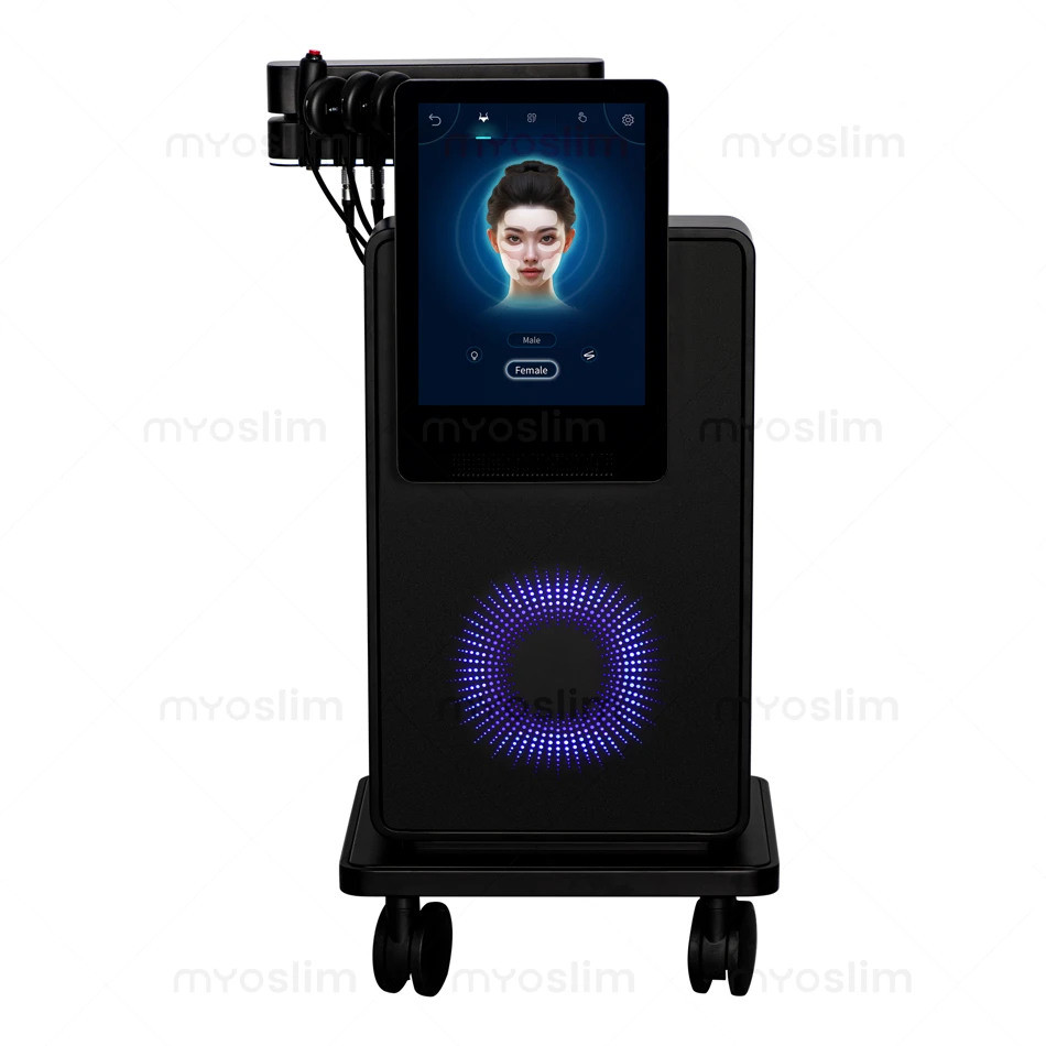 EMSZERO MYOslim Microcurrent Electromagnetic Facial Rejuvenator, Anti-Wrinkle Skin Tightening Device, Professional-Grade Home Use, Lifted Firm Facial Contours