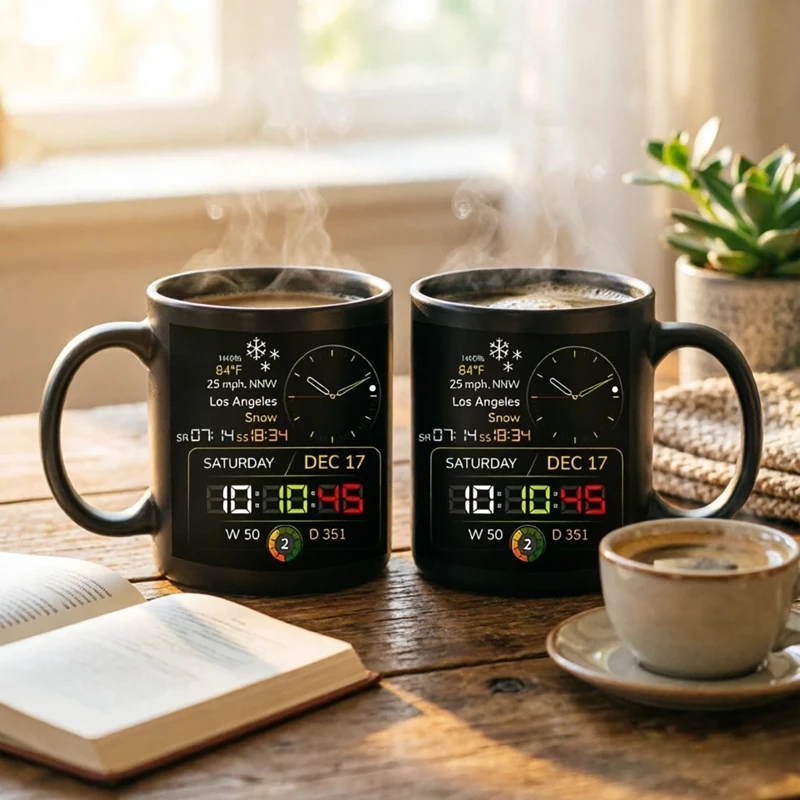 Nordic Ceramic Large Capacity Coffee Mug Black Handle Ceramic Coffee Cup